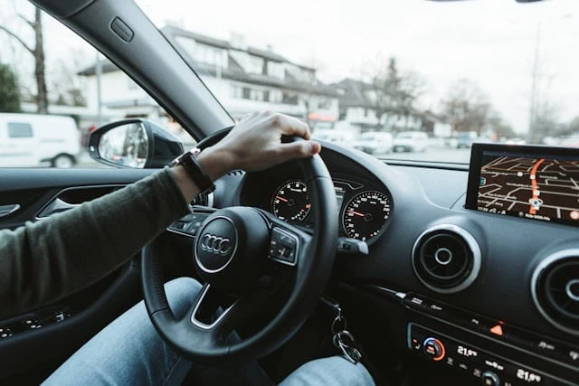 Driving a car